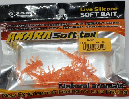 AKARA Soft Bait 8stk NYMPH 2,5cm Orange85