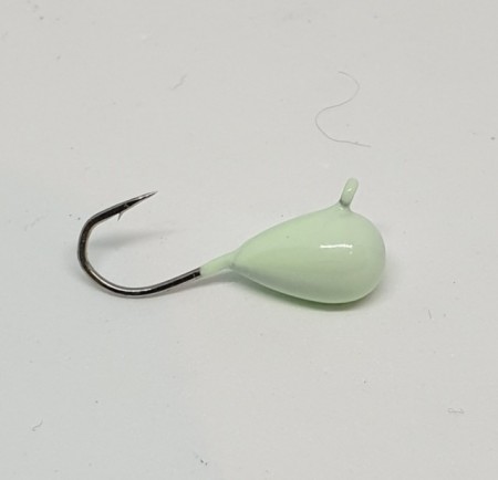 Snowstorm Wolfram mormyska 6mm Dråpe Hvit/Glow.