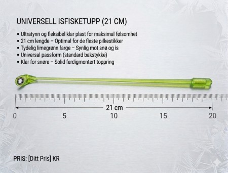 Pillkestikke tupp ca 21 cm Plast