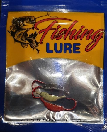 Snowstorm Worm 22mm 1,4gr mix Sort. Rød. Glow